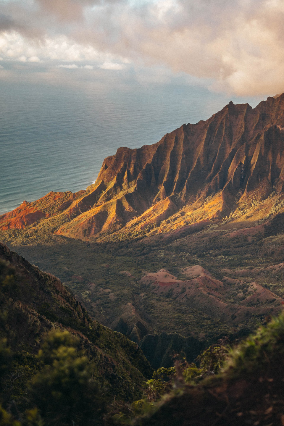 Mountains and the sea